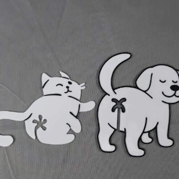 Set of Two Dog or Cat Butt Bread Bag Clips - Picture 4 of 6